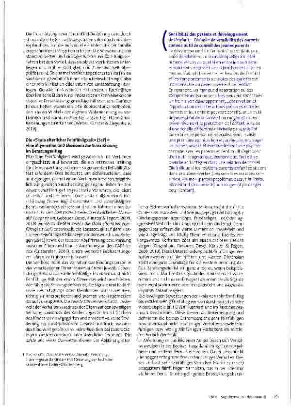 Vorschauseite 4: Elterliche Feinfühligkeit und kindliche Entwicklung - die Skala elterlicher Feinfühligkeit als Praxis tool zur Beratung junger Eltern