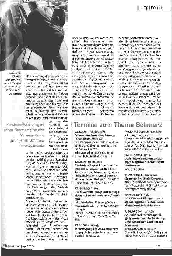 Vorschauseite 4: Schmerzmanagement - Aufgabe der Pflege