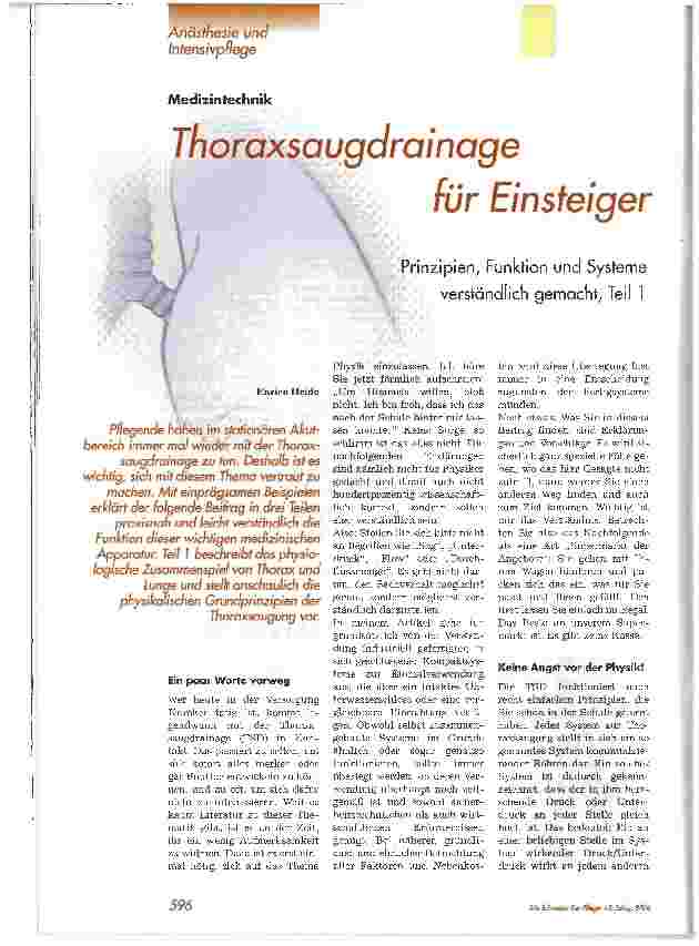 Vorschauseite 1: Thoroxsougdrainage für EinsteigerPrinzipien, Funktion und Systeme verständlich gemacht, Teil 1