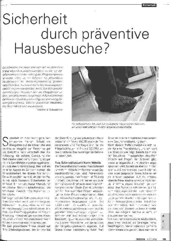 Vorschauseite 1: Sicherheit durch präventive Hausbesuche?