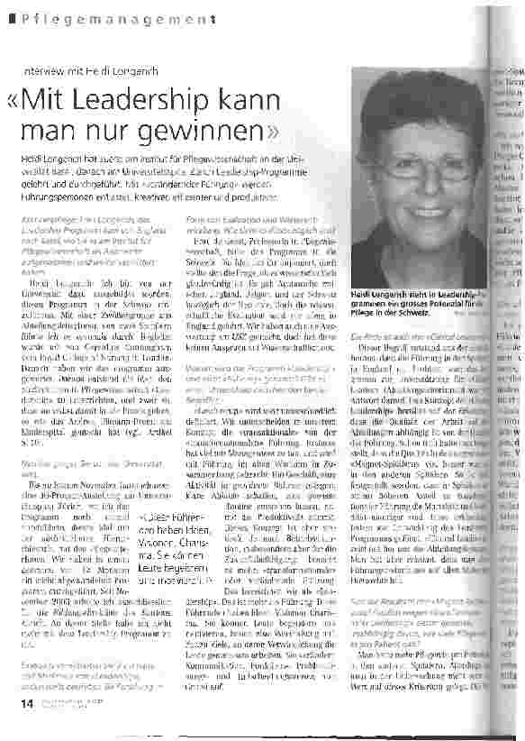 Vorschauseite 1: Mit Leadership kann man nur gewinnen