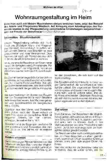 Vorschauseite 1: Wohnraumgestaltung im Heim