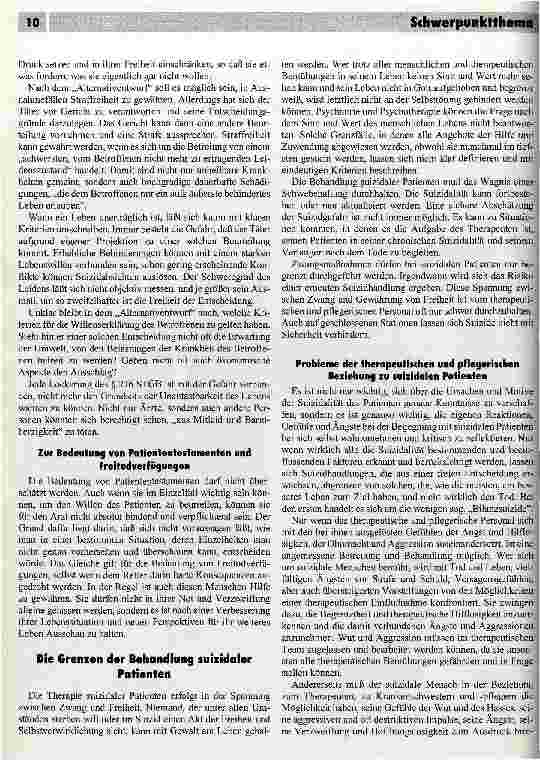 Vorschauseite 3: Suizid und Freiheit