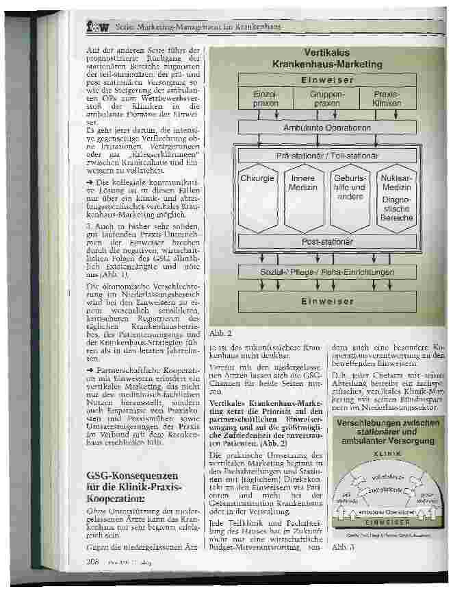 Vorschauseite 2: Vertikales Klinik-Marketing unter GSG-Bedingungen Ohne Einweiser läuft nichts