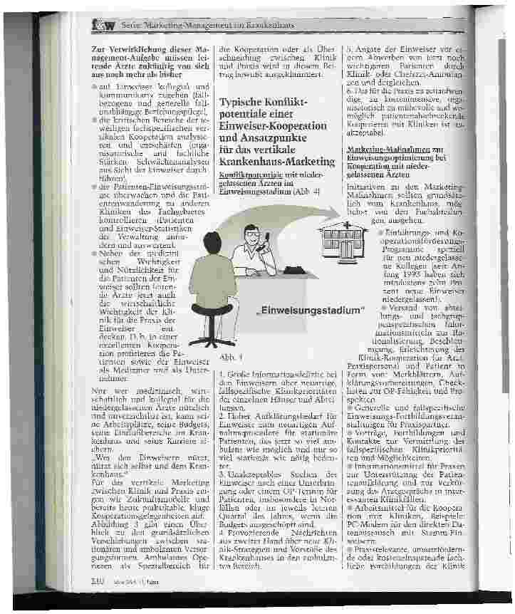 Vorschauseite 3: Vertikales Klinik-Marketing unter GSG-Bedingungen Ohne Einweiser läuft nichts