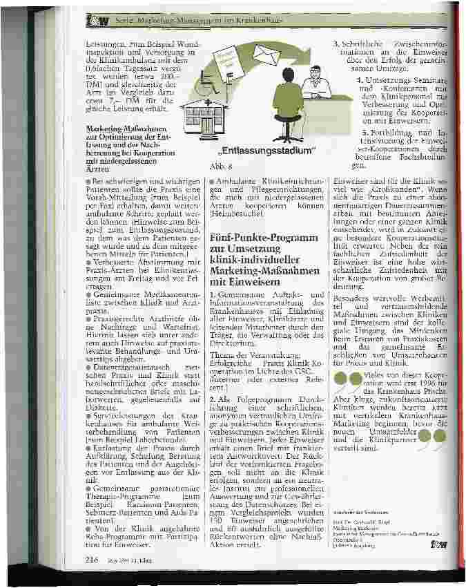 Vorschauseite 6: Vertikales Klinik-Marketing unter GSG-Bedingungen Ohne Einweiser läuft nichts