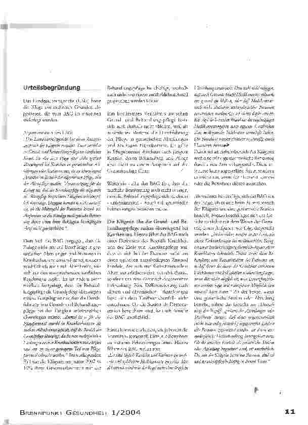 Vorschauseite 2: Geriatriezulage für (fast) alle Altenpflegekräfte?