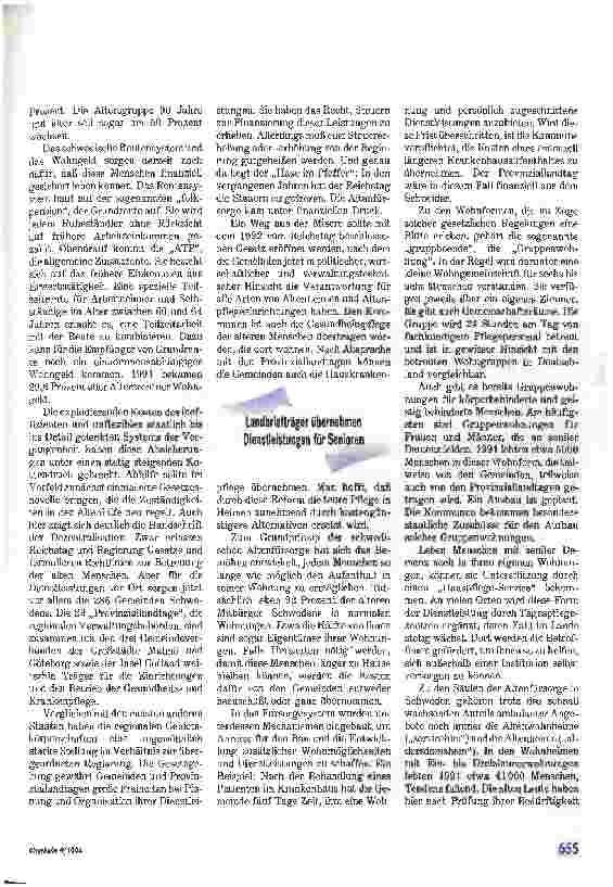Vorschauseite 2: Schwedische Altenhilfe im Wandel