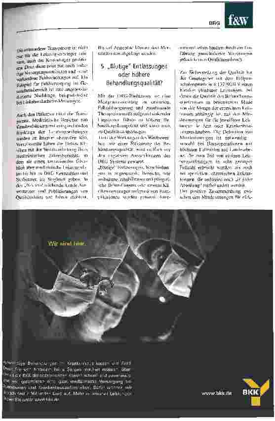 Vorschauseite 4: Auswirkungen des DRG-Systems Eine Untersuchung von zehn Themenkomplexen