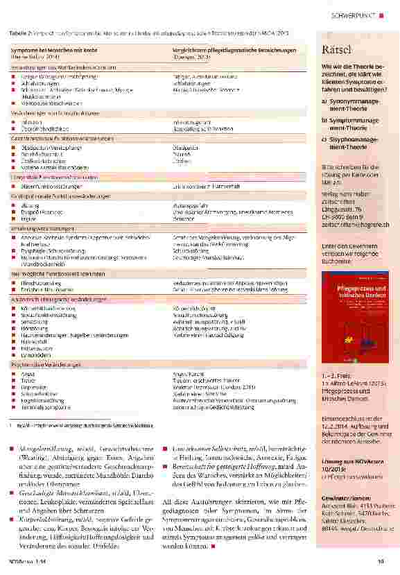 Vorschauseite 4: Symptome, Pflegediagnosen und Symptommanagement bei Menschen mit Krebs