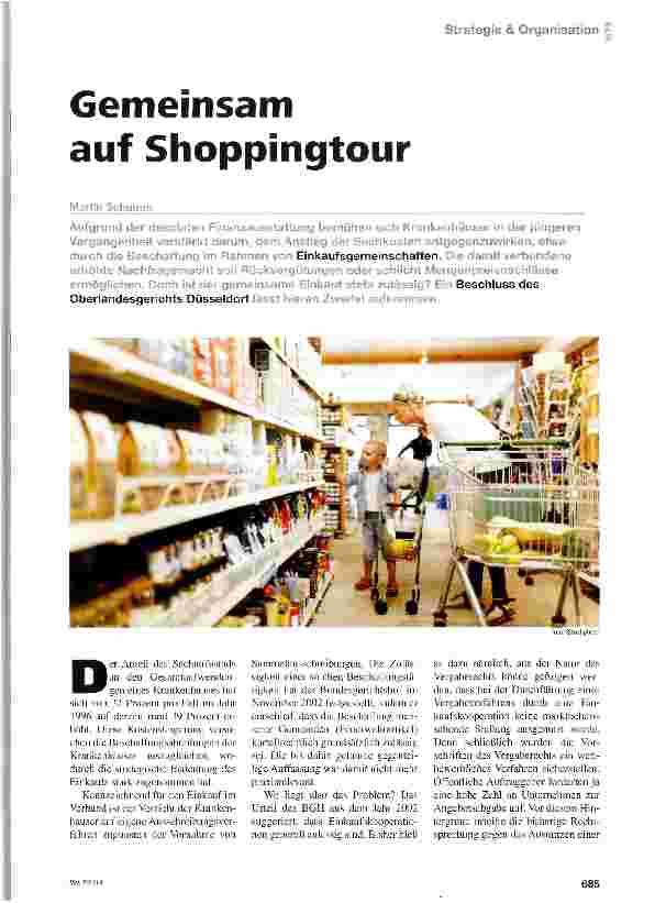 Vorschauseite 1: Gemeinsam auf Shoppingtour