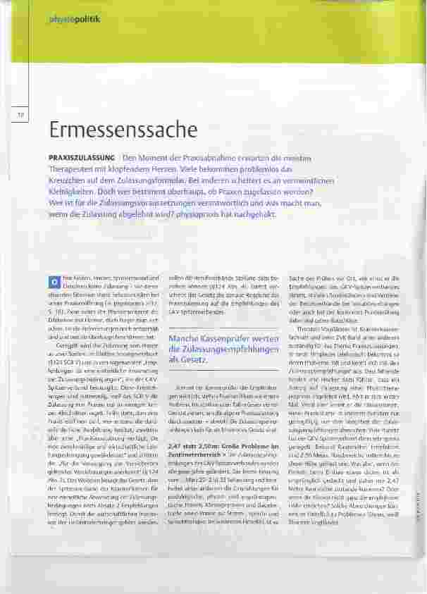 Vorschauseite 1: Ermessenssache
