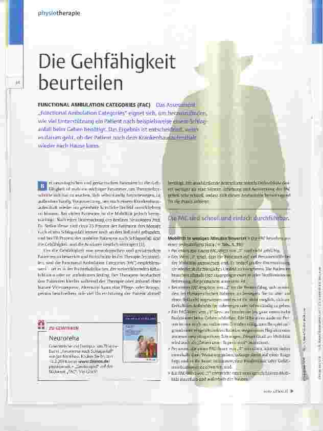 Vorschauseite 1: Die Gehfähigkeit beurteilen