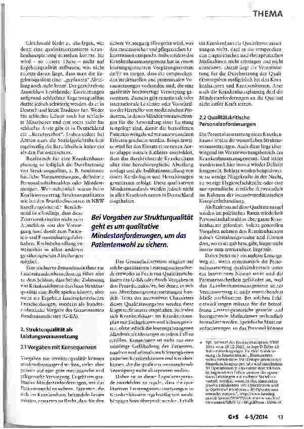 Vorschauseite 4: Strukturbereinigung und Qualitätssicherung