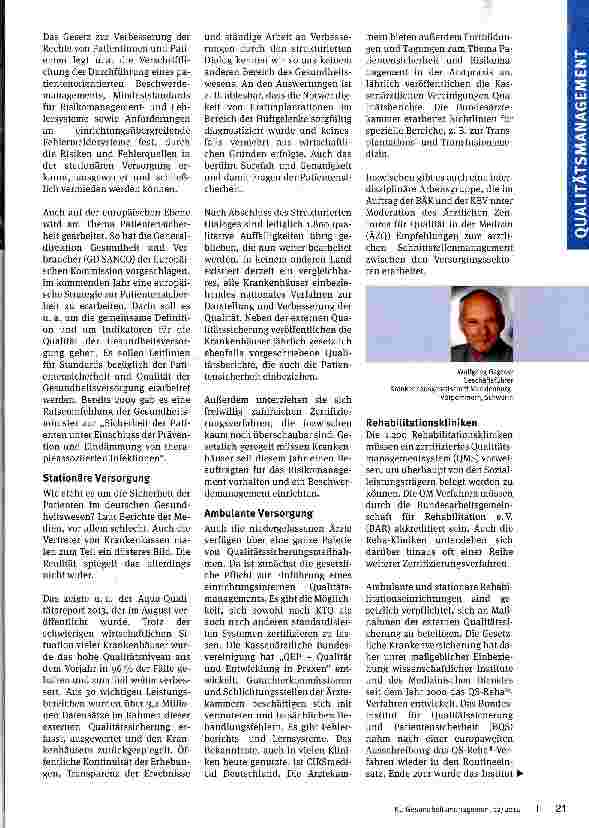 Vorschauseite 2: Ganzheitlicher Ansatz für Patientensicherheit