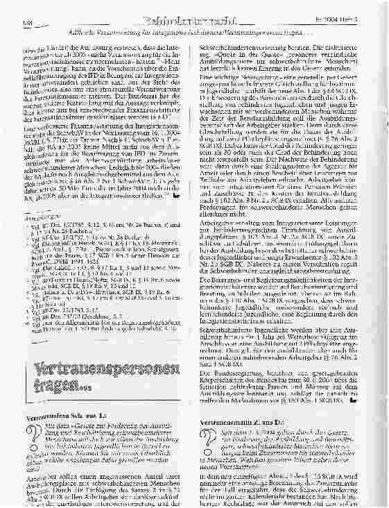 Vorschauseite 5: Der Inhalt der Strukturund Finanzverantwortung der Integrationsämter für die Integrationsfachdienste aufgrund der Änderung des SGB IX
