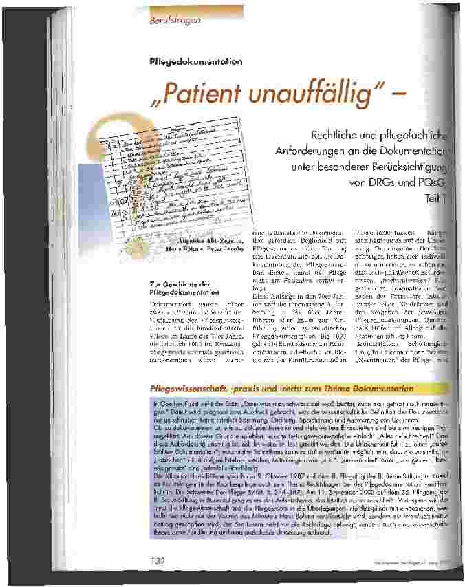 Vorschauseite 1: Patient unauffällig - Teil 1