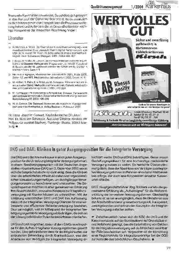 Vorschauseite 4: Qualitätsdarlegung und Qualitätsmanagement im Krankenhaus als Teil der betrieblichen Steuerung