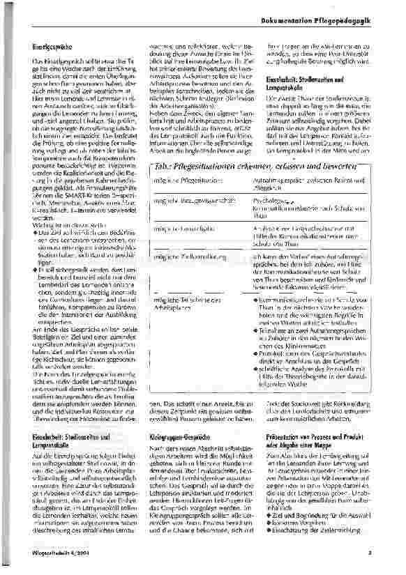 Vorschauseite 2: Lernbegleitung - ein Beispiel für selbstgesteuertes Lernen in der Pflegeausbildung