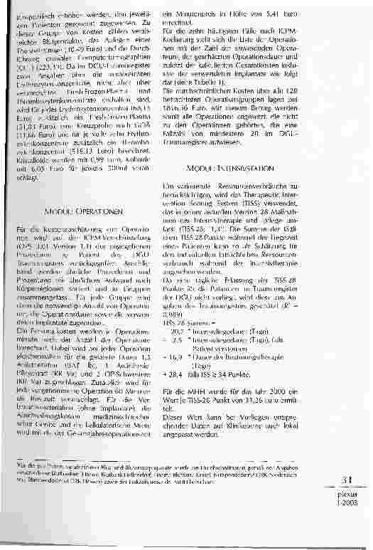 Vorschauseite 3: ÖKONOMISCHE ANALYSE DES POLYTRAUMAS AUS SICHT DER KRANKENHÄUSER