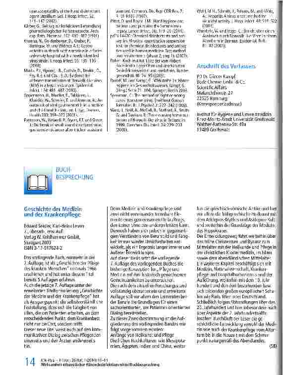 Vorschauseite 4: Wirksamkeit ethanolischer Händedesinfektionsmittel gegenüber dem felinen Calicivirus (FCV) im praxisnahen Versuch