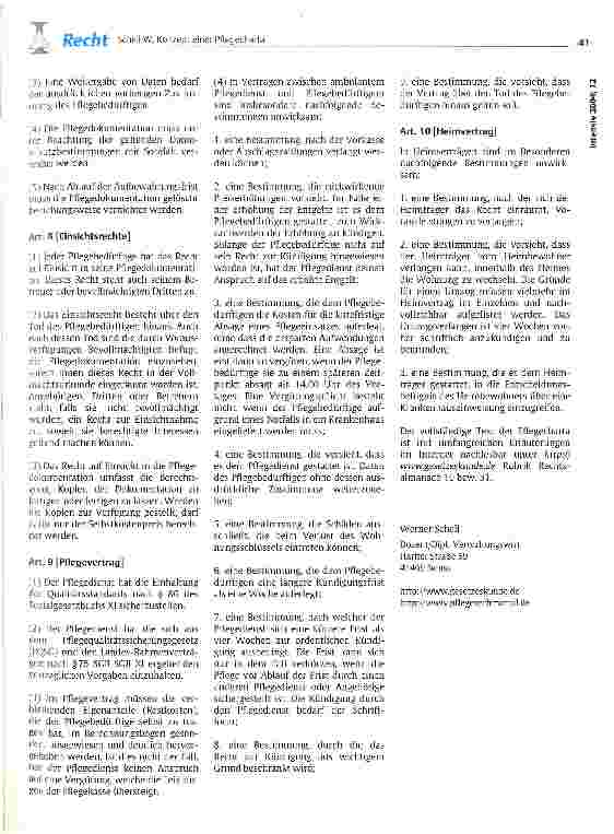 Vorschauseite 3: Konzept einer Pflegecharta