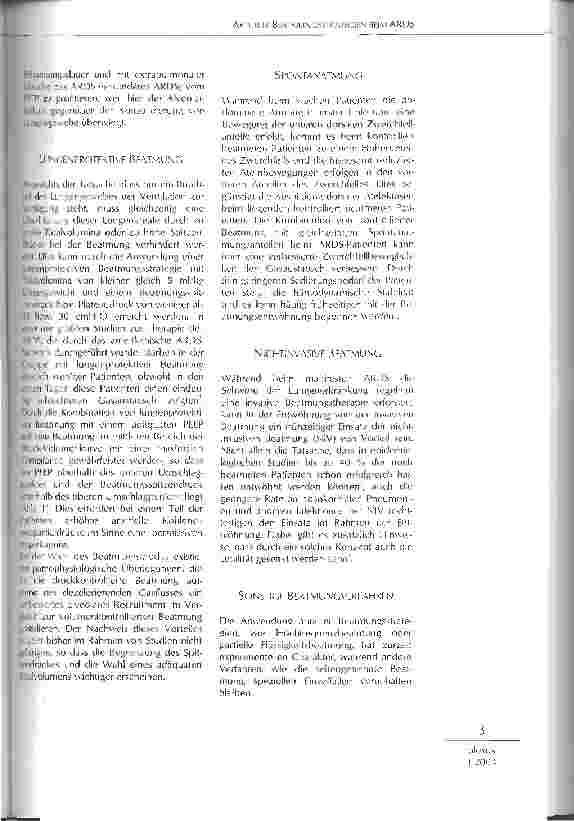 Vorschauseite 2: Aktuelle Beatmungsstrategien beim ARDS