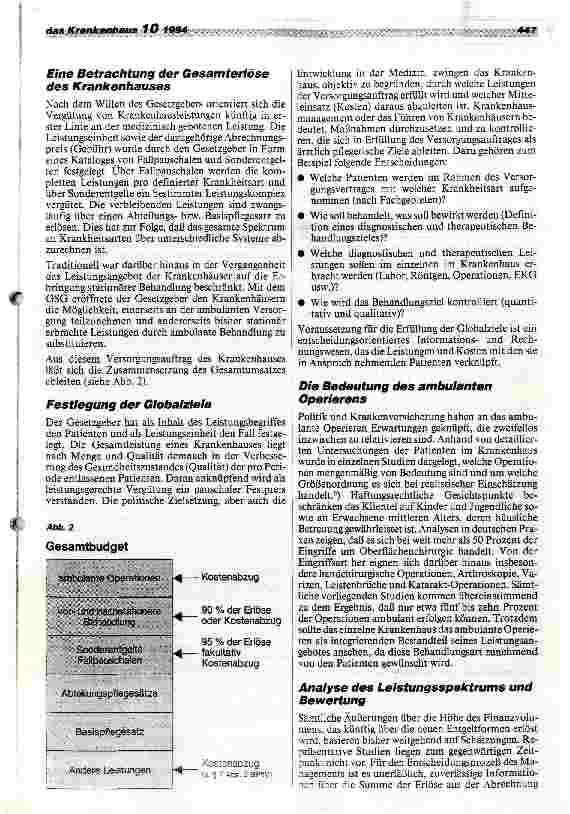 Vorschauseite 3: Strategische Überlegungen der Krankenhausleitung aufgrund der neuen BPlfV
