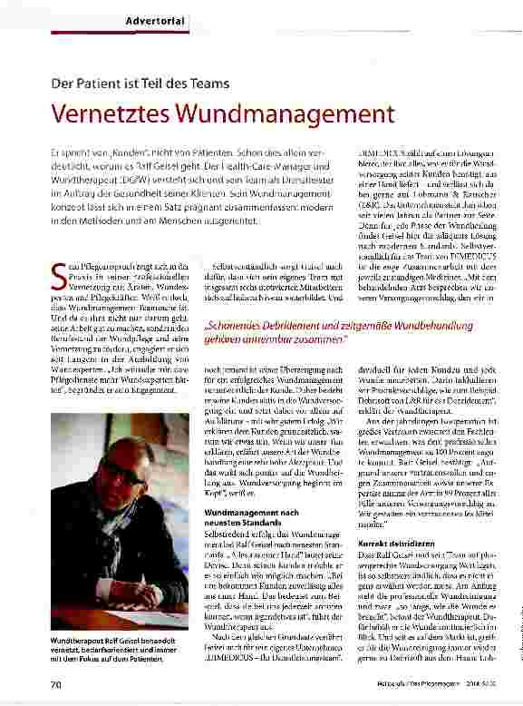 Vorschauseite 1: Vernetztes Wundmanagement
