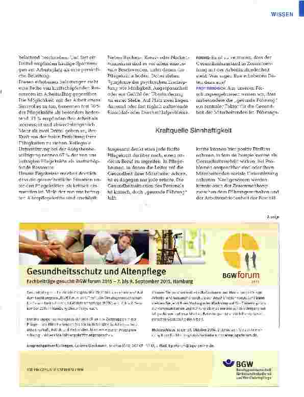 Vorschauseite 2: Gute Führung - gesundes Personal
