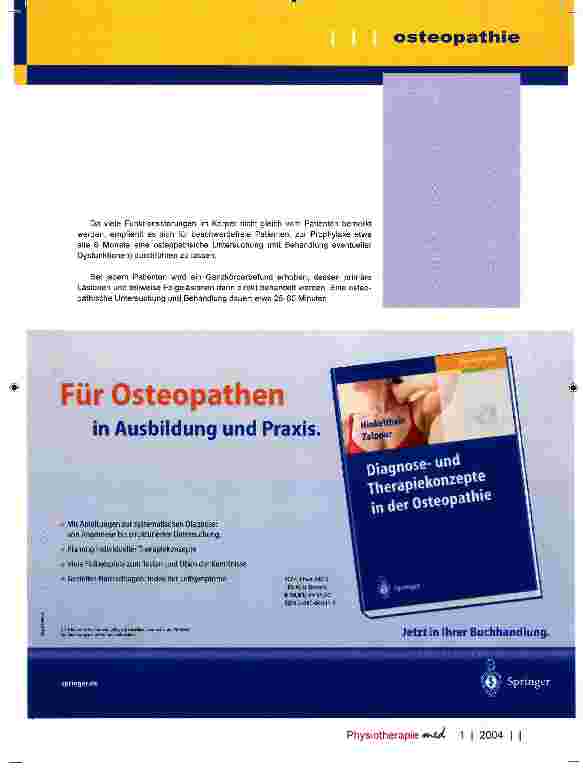 Vorschauseite 3: Osteopathie Teil I Eine Einführung
