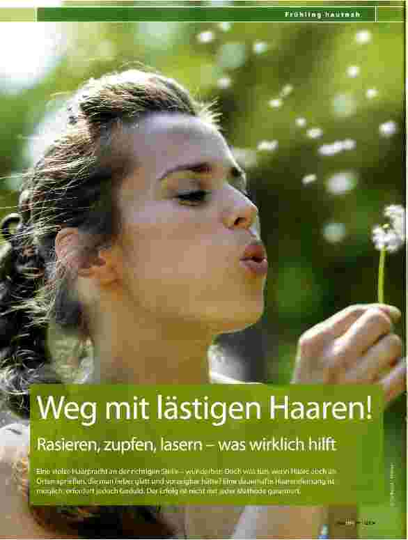 Vorschauseite 1: Weg mit lästigen Haaren