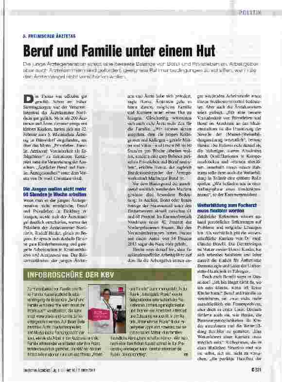Vorschauseite 1: Beruf und Familie unter einem Hut