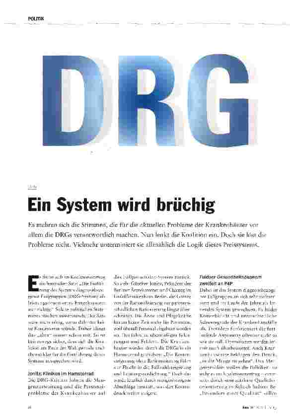 Vorschauseite 1: Ein System wird brüchig