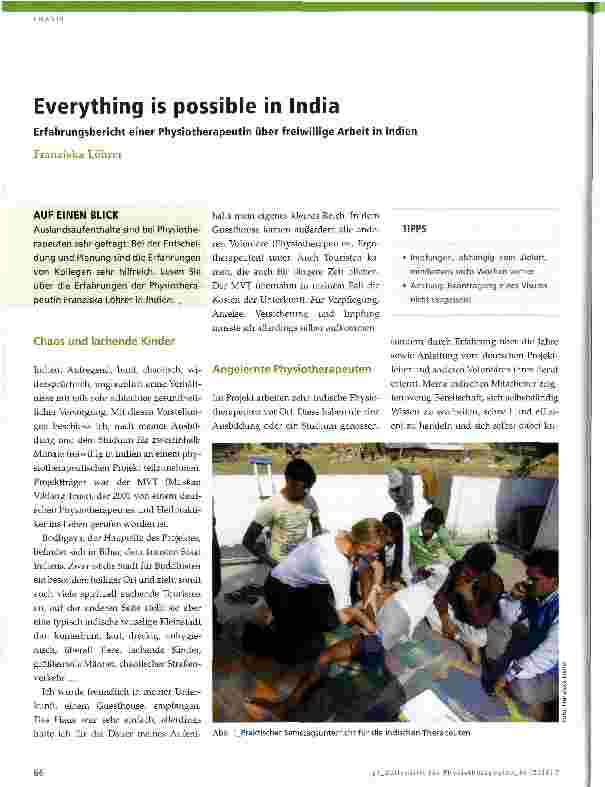 Vorschauseite 1: Everything is possible in India