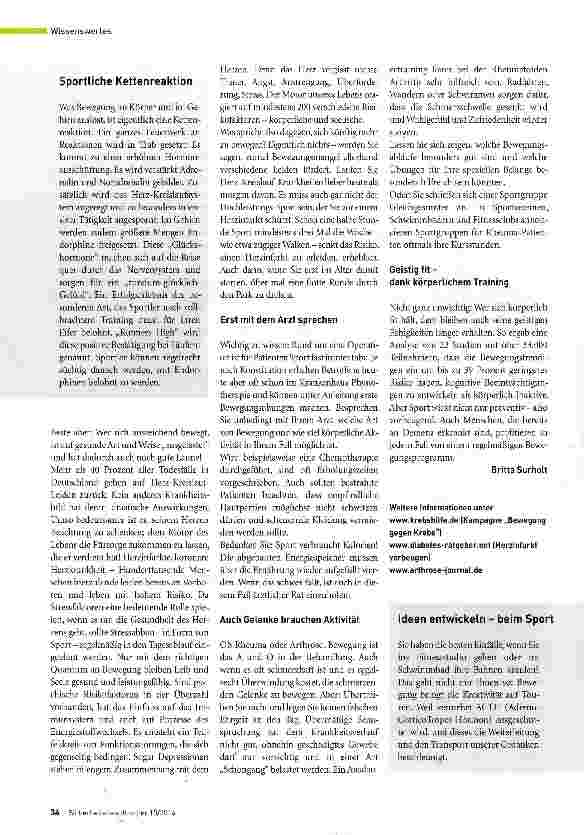 Vorschauseite 3: Bewegung - ein Wundermittel