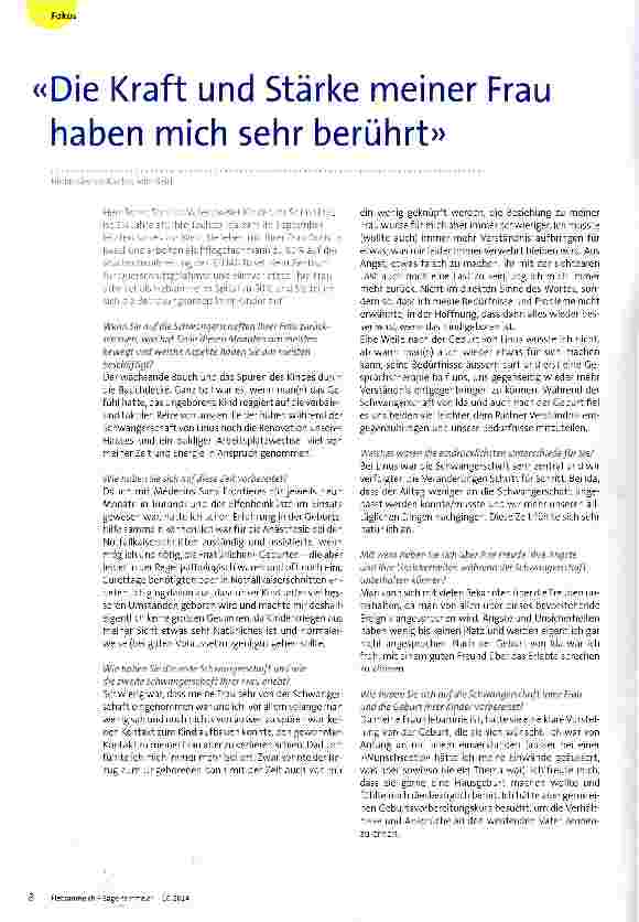 Vorschauseite 1: Die Kraft und Stärke meiner Frau haben mich sehr berührt