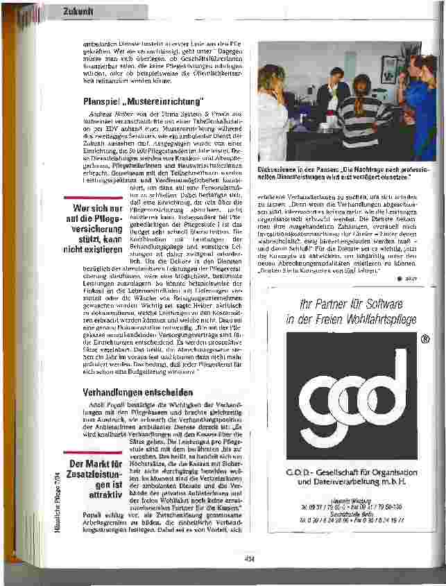 Vorschauseite 3: Gratwanderung zwischen Ethik und Kosten Seminar Pflege bekommt eine Zukunft in Hamburg