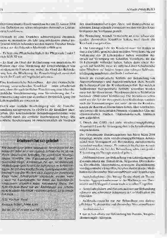 Vorschauseite 3: Gesundheitsreform nach dem 1. Quartal