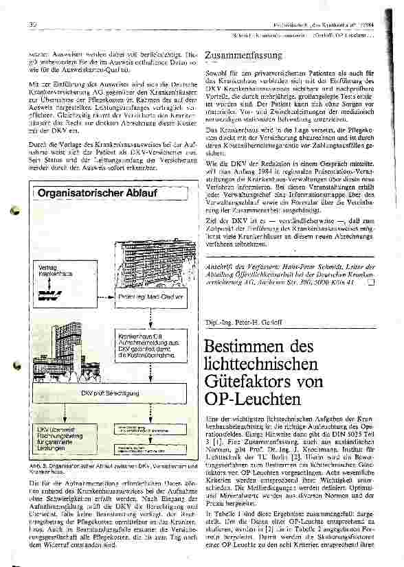 Vorschauseite 1: Bestimmen des lichttechnischen Gütefaktors von Operationsleuchten