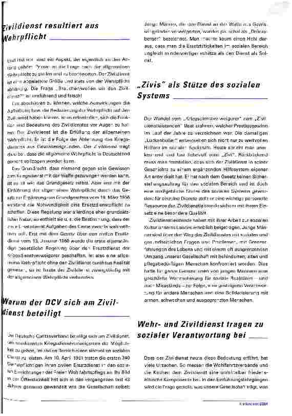 Vorschauseite 3: Quo vadis Zivildienst? Perspektiven für Freiwilligkeitsdienste in Deutschland