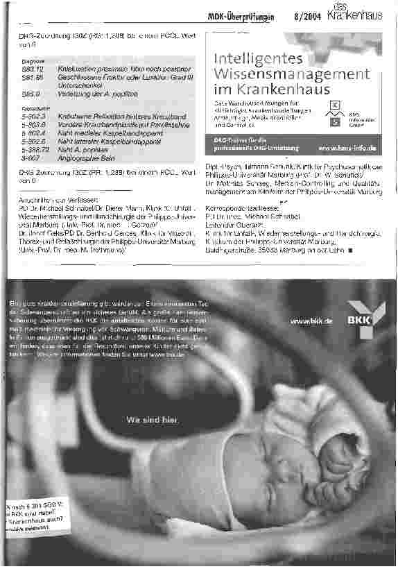 Vorschauseite 4: MDK-Uberprüfungen zur Dokumentationsund DRG-KodierqualitätGrundlagen, Ablauf, Inhalte, Ergebnisse und Konsequenzen