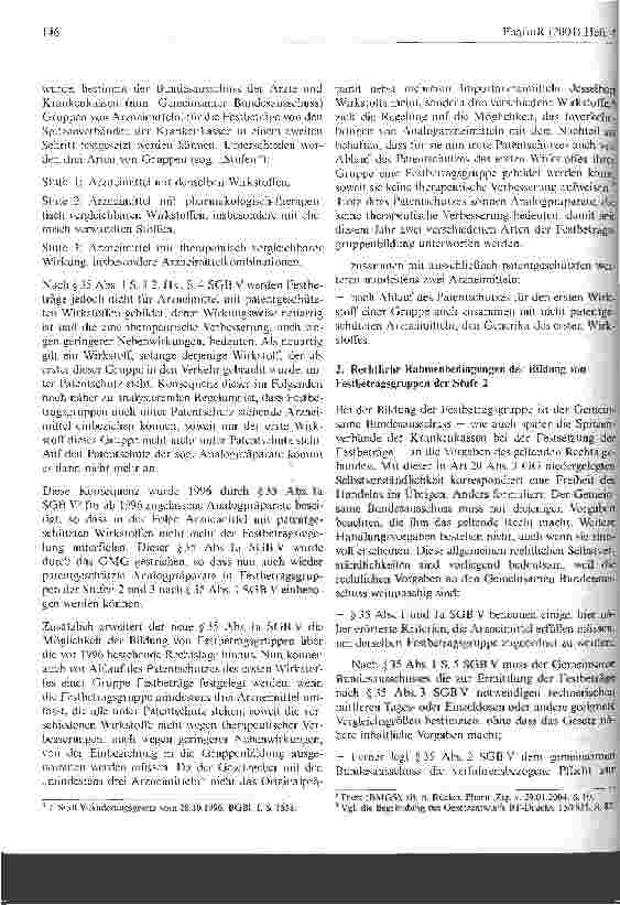 Vorschauseite 2: Rechtsfragen der Bildung von Festbetragsgruppen der Stufe 2