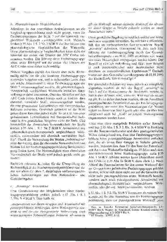 Vorschauseite 4: Rechtsfragen der Bildung von Festbetragsgruppen der Stufe 2