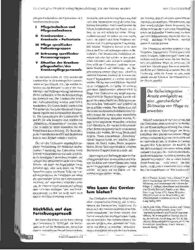 Vorschauseite 3: Ein Curriculum für die Krankenpflegeausbildung, das den Namen verdient