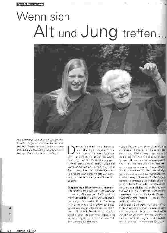 Vorschauseite 1: Wenn sich Alt und Jung treffen