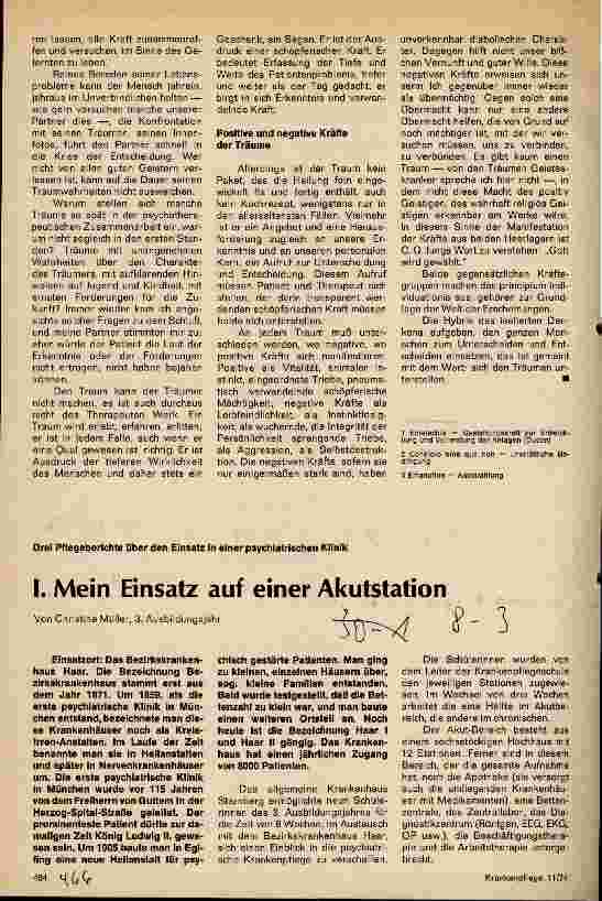 Vorschauseite 1: I.Mein Einsatz auf einer Akutstation