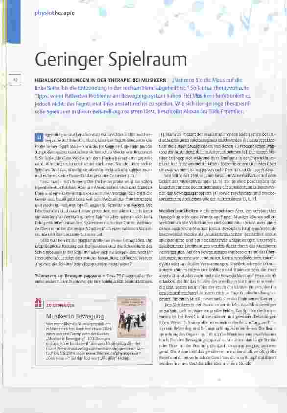 Vorschauseite 1: Geringer Spielraum