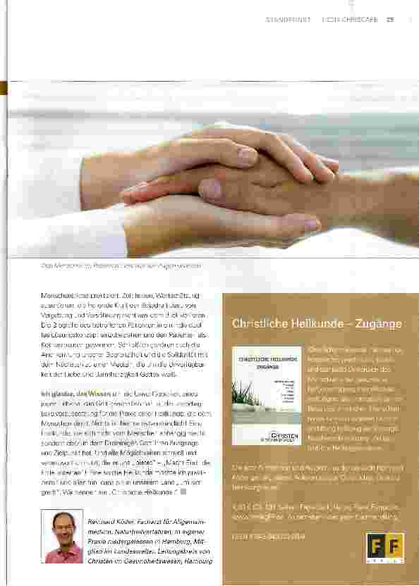 Vorschauseite 2: Mensch = Medizinobjekt?High tech ersetzt „High consult nicht!