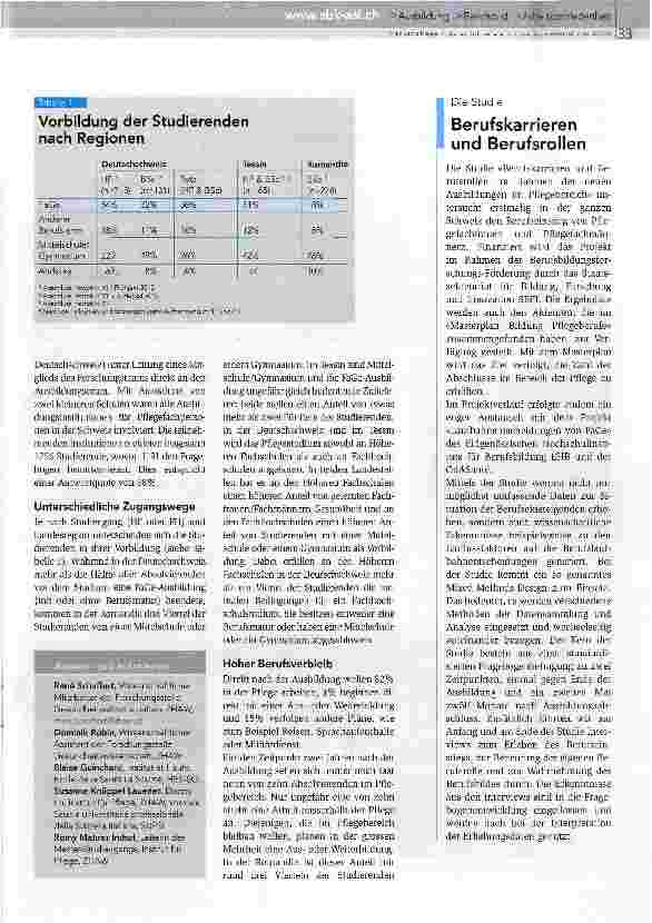 Vorschauseite 2: Mit beruflicher Identifikation in die Pflegepraxis